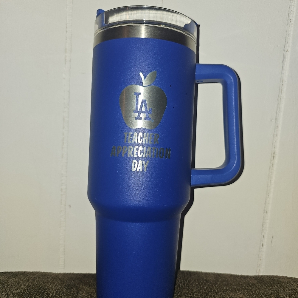 Dodgers Blue Teacher Appreciation Day Travel Mug